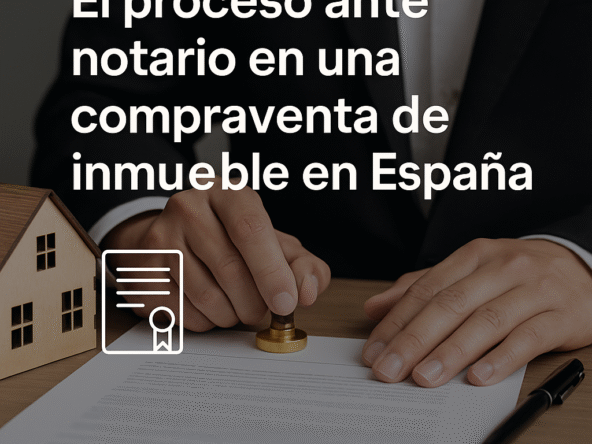 proceso ante notario en una compraventa de inmueble en España